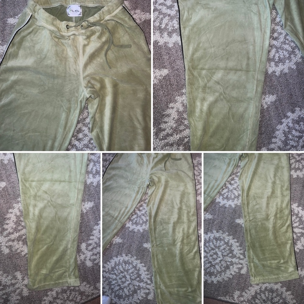 ⭐️Fu-Da⭐️ Vintage, Velour, Jumpsuit ⭐️Top size Large, bottom size Medium⭐️ - Picture 11 of 17